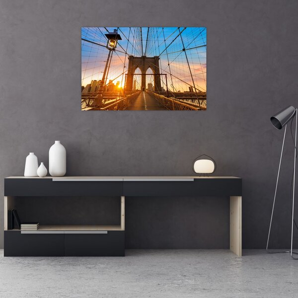 Kép - Brooklyn, híd, Manhattan, New York (90x60 cm)