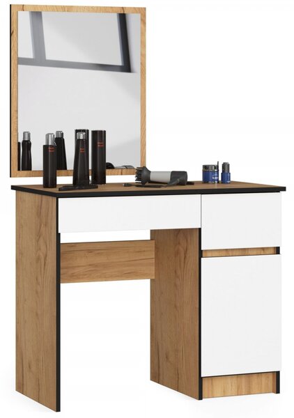 P-2/SL fésülködőasztal 500×600 jobb – craft tölgy / fehér
