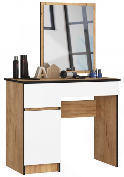 P-2/SL balos toaletni asztal 500×600 – craft tölgy/fehér
