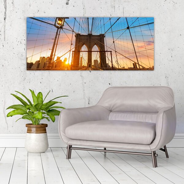Kép - Brooklyn, híd, Manhattan, New York (120x50 cm)