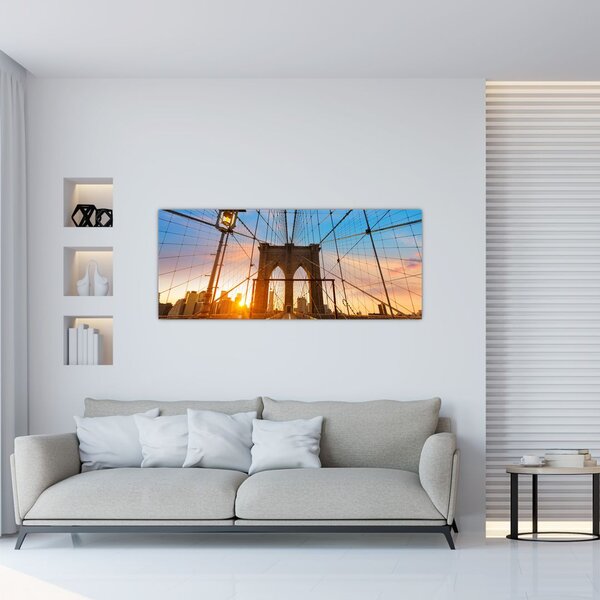 Kép - Brooklyn, híd, Manhattan, New York (120x50 cm)