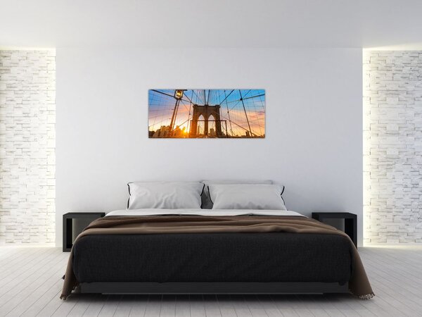 Kép - Brooklyn, híd, Manhattan, New York (120x50 cm)