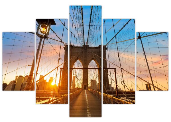 Kép - Brooklyn, híd, Manhattan, New York (150x105 cm)