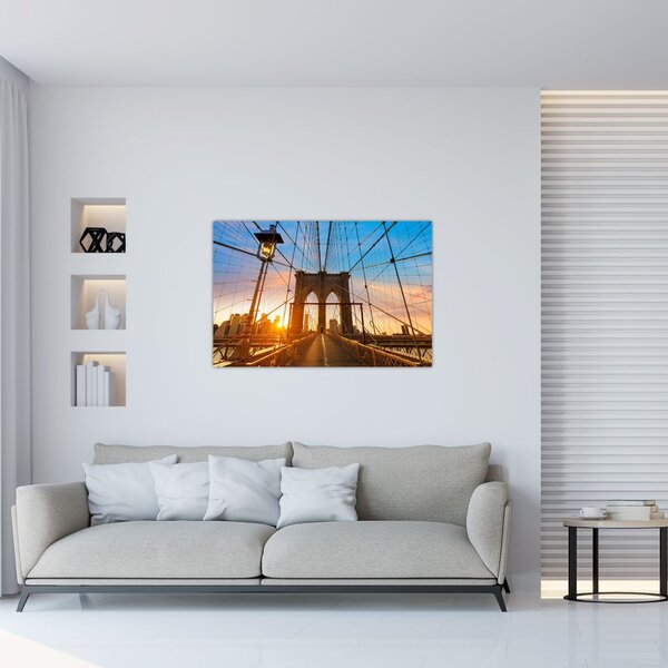 Kép - Brooklyn, híd, Manhattan, New York (90x60 cm)