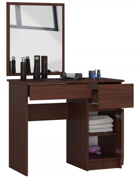 P-2/SL fésülködőasztal 500×600 jobb – wenge