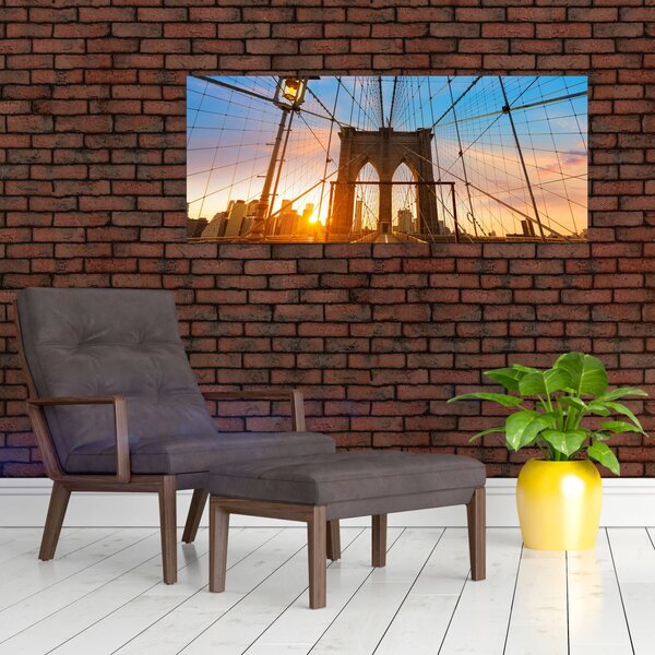 Kép - Brooklyn, híd, Manhattan, New York (120x50 cm)