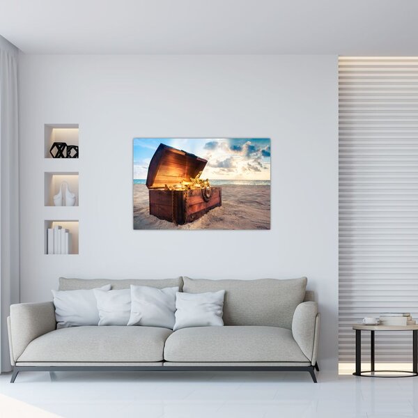 Kép - kincs a tengerpart (90x60 cm)