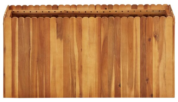 Tömör akácfa kerti magaságyás 100 x 30 x 50 cm