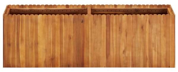 Tömör akácfa kerti magaságyás 150 x 30 x 50 cm