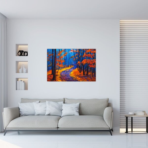 Egy őszi erdő képe (90x60 cm)