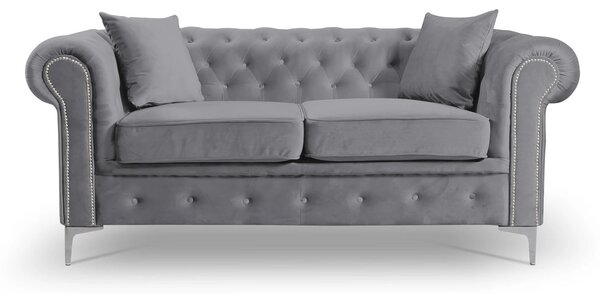 Roma Chesterfield II kanapé Világosszürke