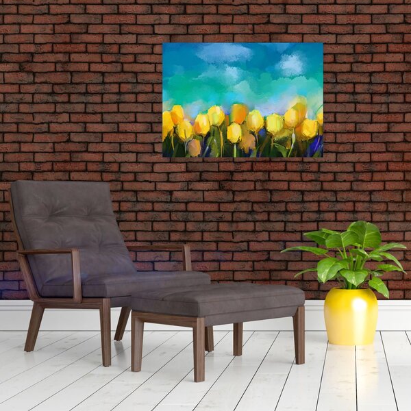Sárga tulipán képe (70x50 cm)