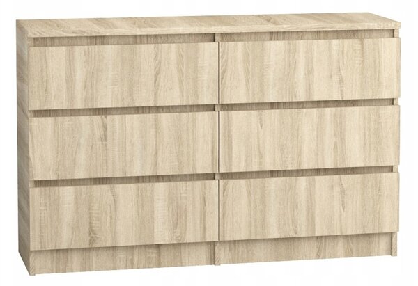 Komód 120/6 cm – sonoma tölgy
