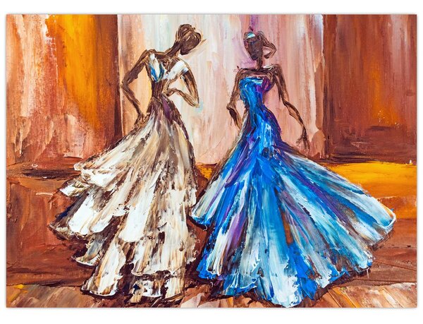 Kép - táncos, olajfestmény (70x50 cm)