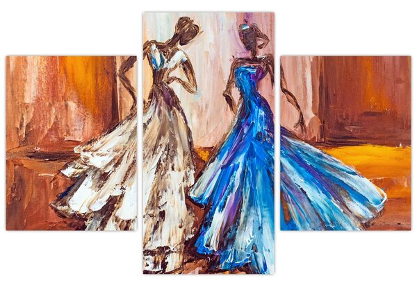Kép - táncos, olajfestmény (90x60 cm)