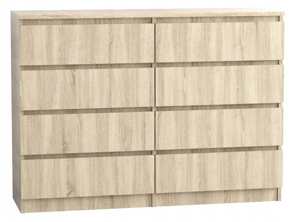 Komód 140/8 cm – sonoma tölgy