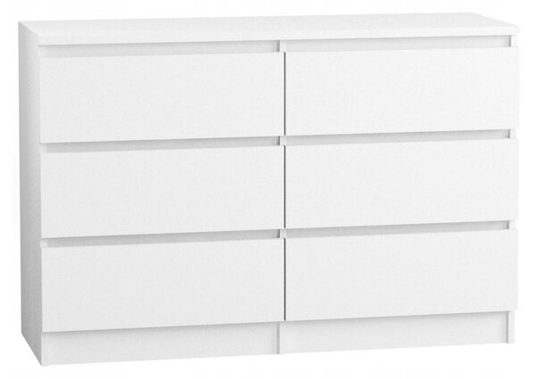 Komód 120/6 cm - fehér