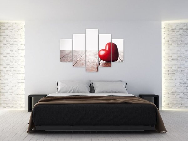 Egy fából készült szív képe (150x105 cm)