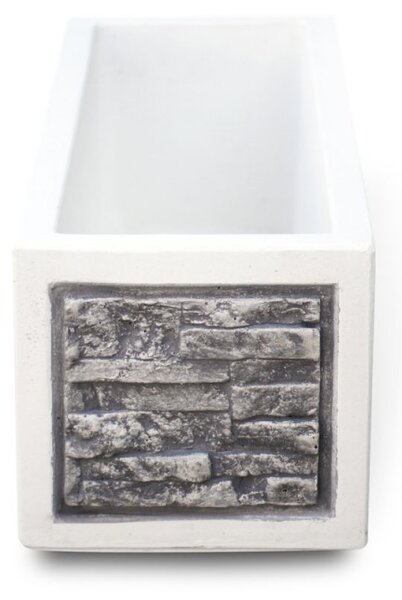 Beton virágláda Grigna, szürke, 30x80x34 cm