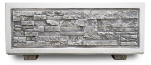 Beton virágláda Grigna, szürke, 30x80x34 cm
