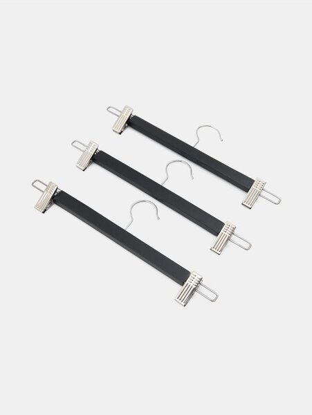 Sinsay - Fa vállfák klipszekkel 3 pack - fekete