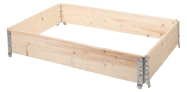 ATMOWOOD Fa magaságyás szerelvényekkel 120 x 80 x 20 cm