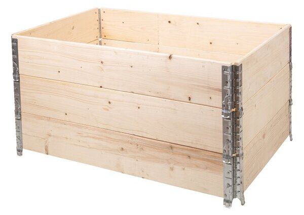 ATMOWOOD Fa magaságyás szerelvényekkel 120 x 80 x 20 cm