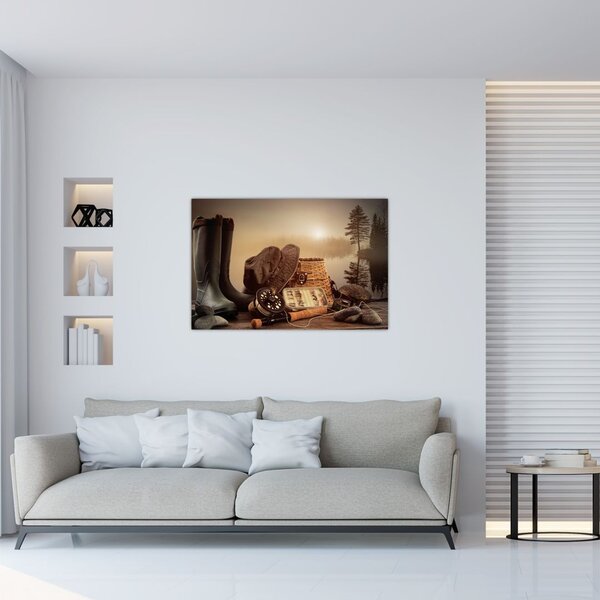 Kép - Halászati csendélet (90x60 cm)