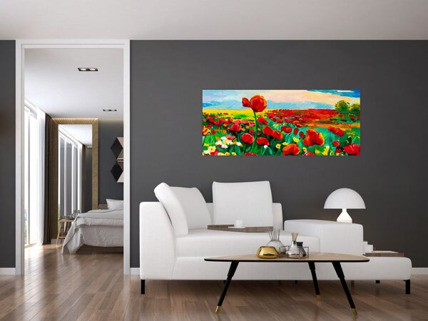 Kép egy mező mákkal (120x50 cm)