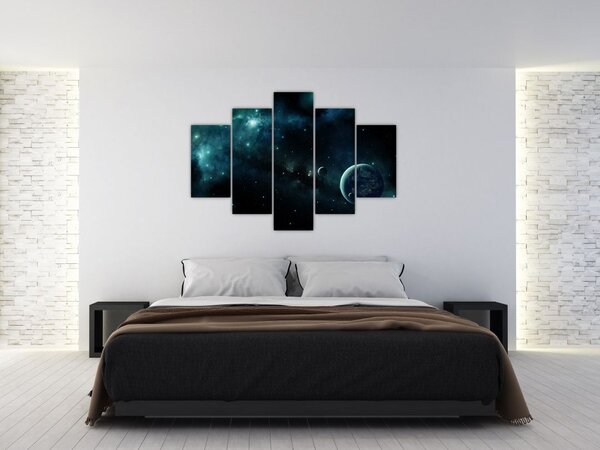 Kép - Élet az űrben (150x105 cm)