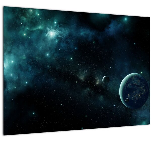 Kép - Élet az űrben (70x50 cm)