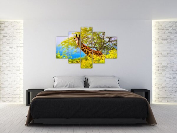 Egy kép egy zsiráfról Afrikában (150x105 cm)