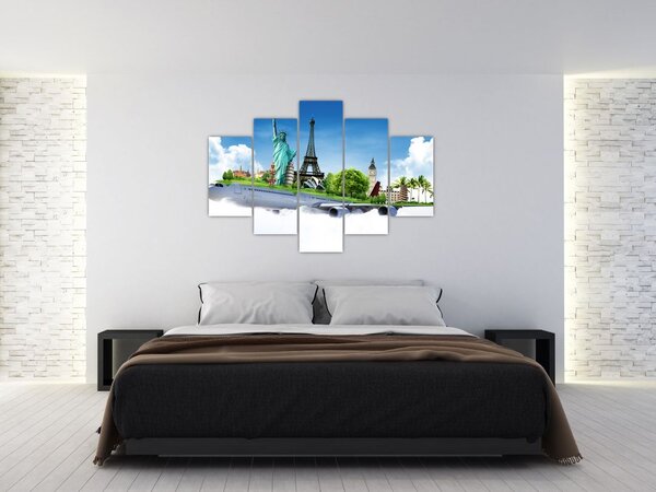 Kép - utazás a világ körül (150x105 cm)