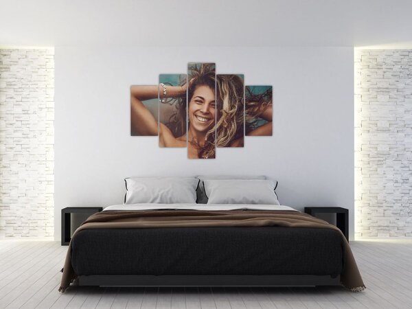 Kép - egy fiatal nő portréja (150x105 cm)