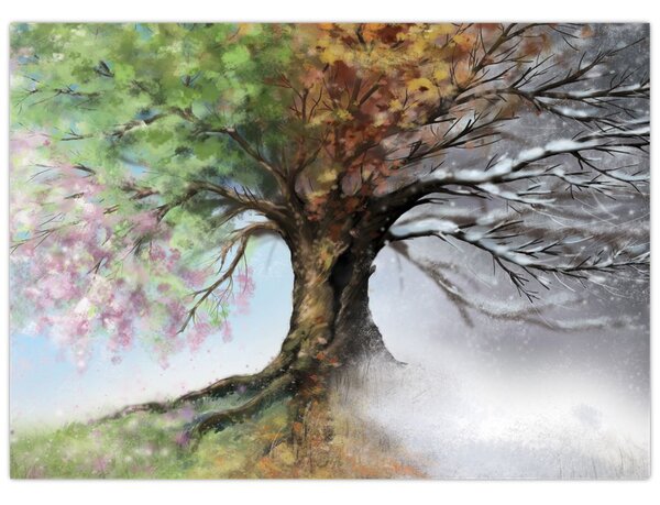 Kép - Négy évszak fája (70x50 cm)