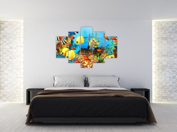 Kép - színes korallzátony (150x105 cm)