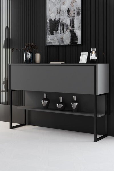 Konzolasztal Luna 4 (fekete + antracit)