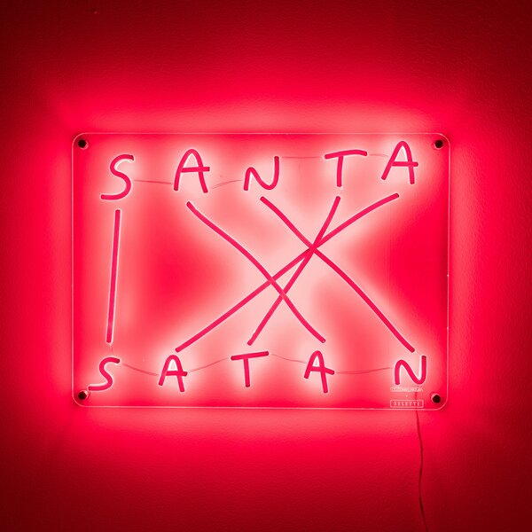Asztali lámpa SELETTI, Santa-Satan, dimmable, Piros, Nappali, Műanyag, Dizájn