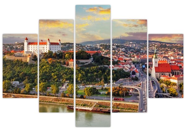 Kép - panoráma, Pozsony, Szlovákia (150x105 cm)