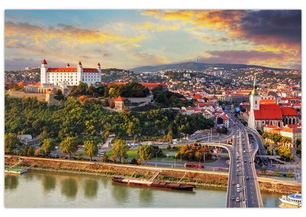 Kép - panoráma, Pozsony, Szlovákia (90x60 cm)