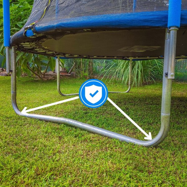 GTR PRO Blue Sky Trambulin kék, védőhálóval, 244 cm