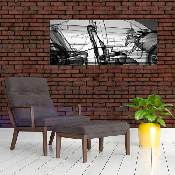 Kép - 3D-s autómodell (120x50 cm)