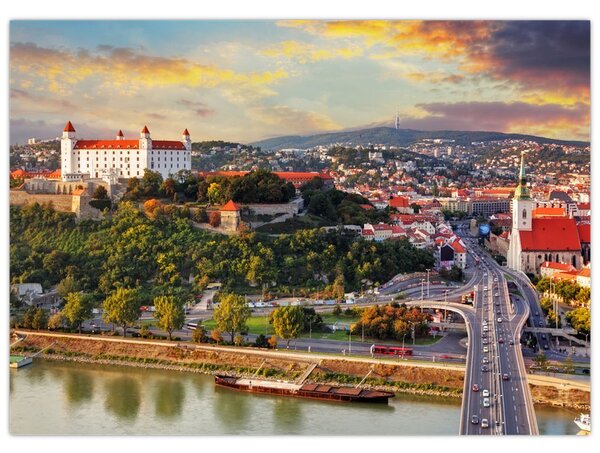 Kép - panoráma, Pozsony, Szlovákia (70x50 cm)