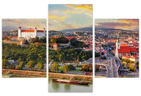Kép - panoráma, Pozsony, Szlovákia (90x60 cm)