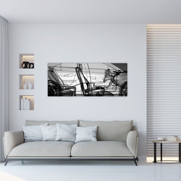 Kép - 3D-s autómodell (120x50 cm)