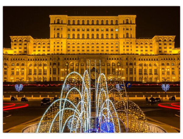 Kép - A Parlament palotája, Bukarest, Románia (70x50 cm)