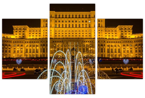 Kép - A Parlament palotája, Bukarest, Románia (90x60 cm)