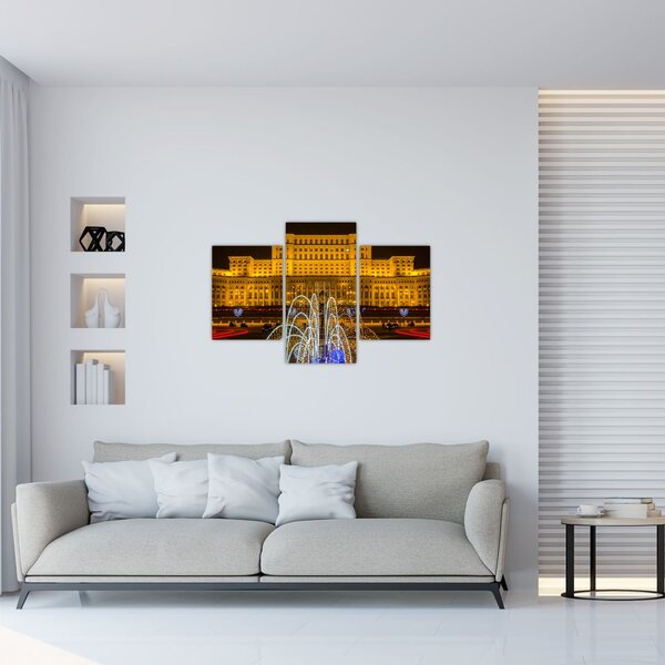 Kép - A Parlament palotája, Bukarest, Románia (90x60 cm)