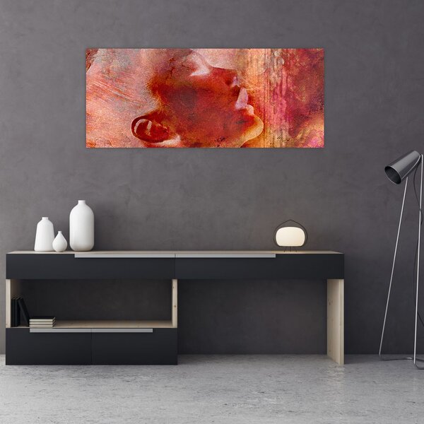 Kép - Egy női arc profilja (120x50 cm)