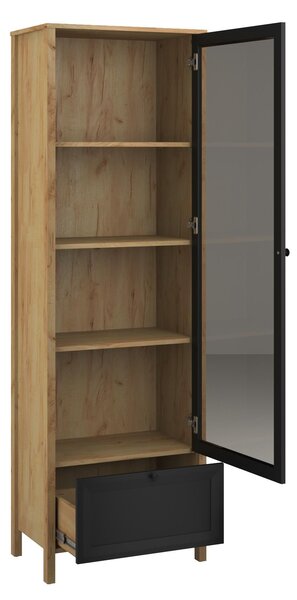 Vitrin Bruselas (tarany craft (tölgy + fekete)